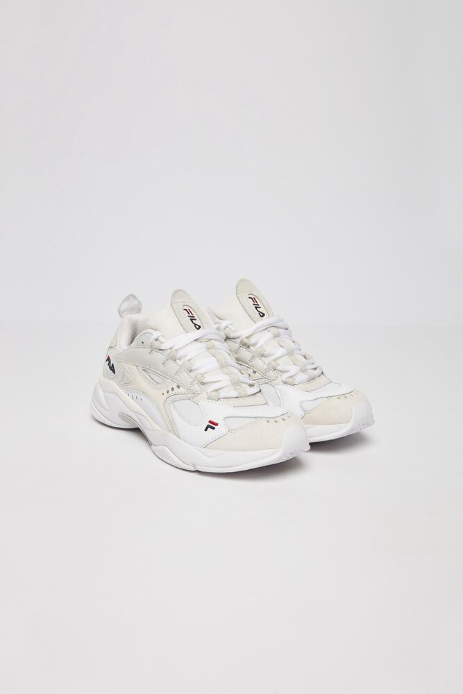 Fila Boveasorus White Sneakers Womens - NZ 82590-AWEZ